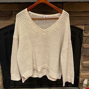 Madewell knit v-neck thick sweater